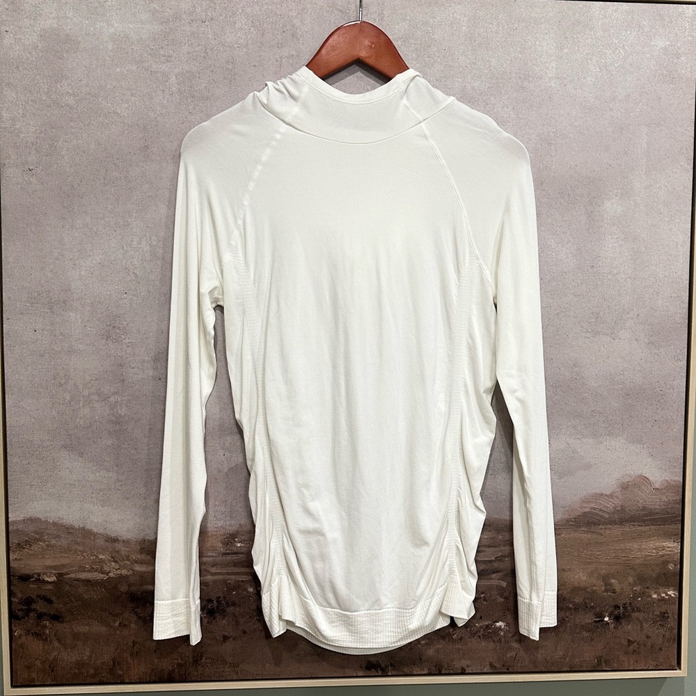 Fabletics White stretchy hoodie